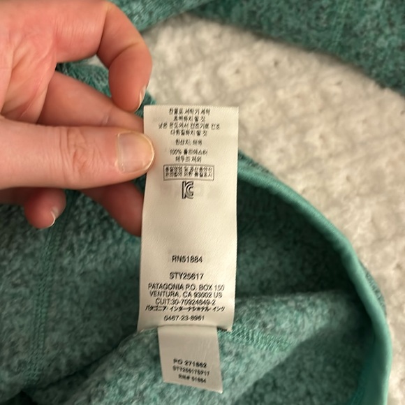 Women’s Patagonia W’s Better Sweater Quarter Zip - Size Small in Galah Green. - Picture 7 of 7